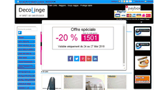 Desktop Screenshot of deco-linge.fr