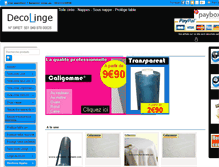 Tablet Screenshot of deco-linge.fr